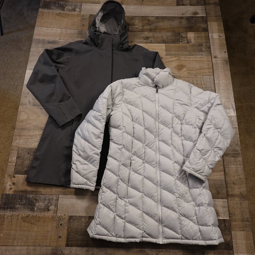 Patagonia‎ Tres 3-in-1 Parka Women’s XL Gray H2No Waterproof Down Coat 700 Fill